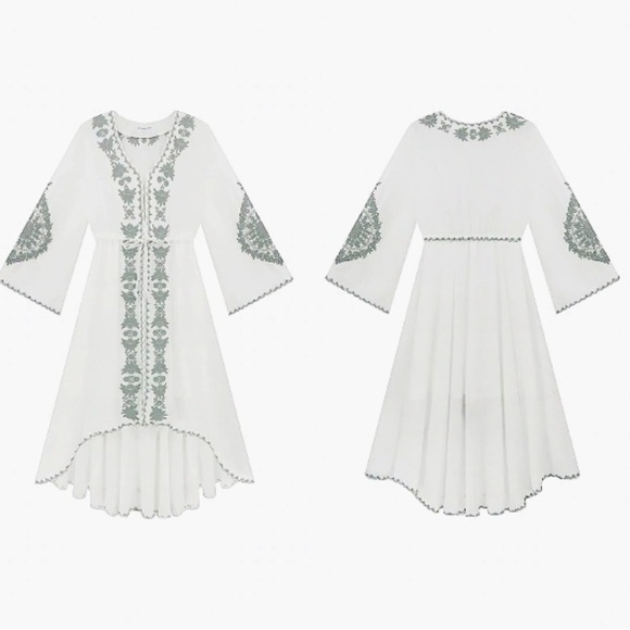 R. Vivimos / High~Low Embroidered Dress / Boho - Picture 15 of 16